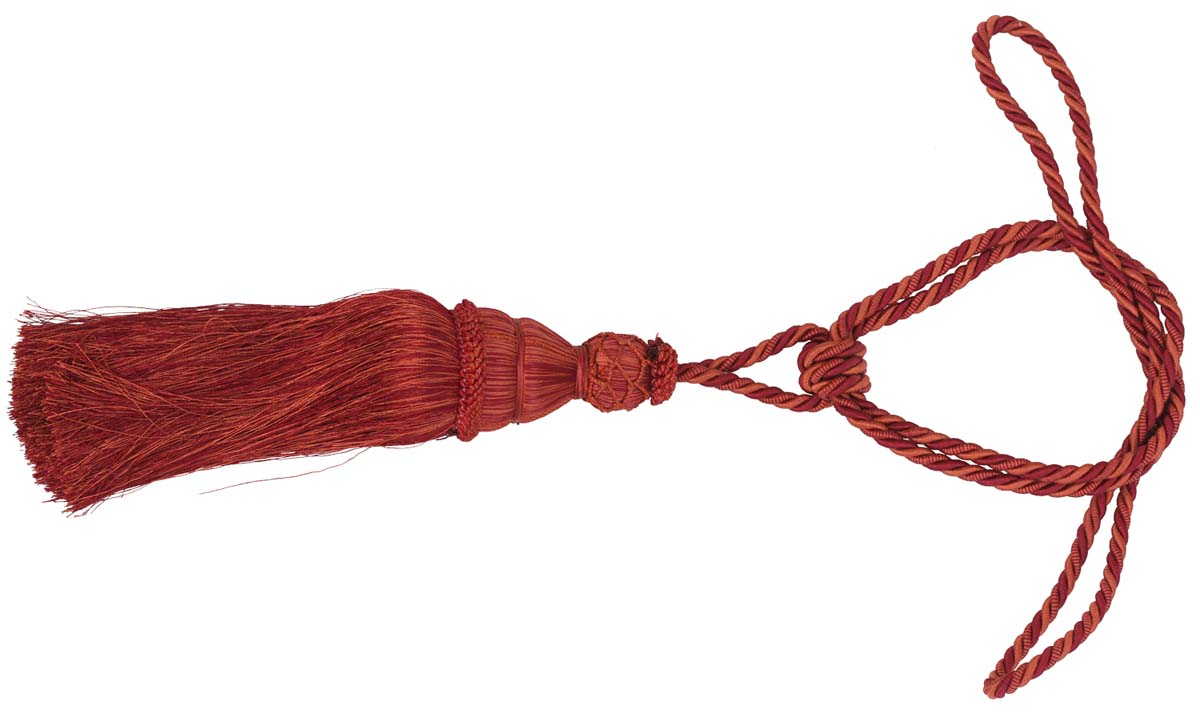 Curtain Tie Backs with Tassels - Copper & Purple Dual Color Rayon Cord-Style Drapery Holdbacks - Tiered Thread Beads - Home Decor Furnishings & Supplies - Buy in Bulk Wholesale